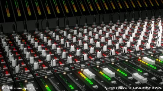 蹦迪舞厅调音台视频源文件_影视素材_合成背