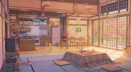 日式cg场景背景建筑风景室内室外动画漫画素材游戏美术原画参考-淘宝