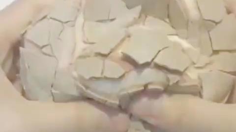 脆皮软心砖，玩泥素材，搬运，点赞拿