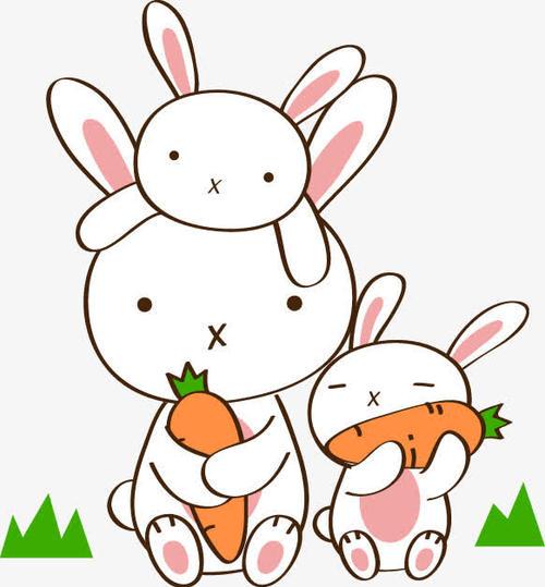 巴音郭楞蒙古自治州小兔吃胡萝卜…;;胡萝卜和兔子壁纸;小兔吃萝卜