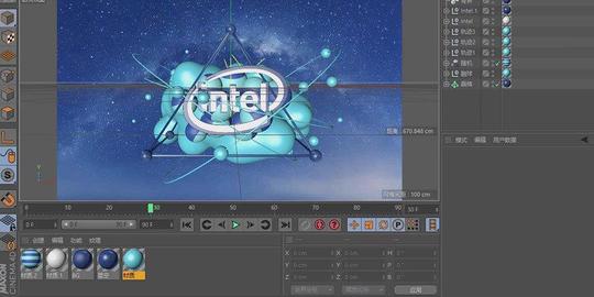 c4d-星球滚动效果品牌宣传广告-92素材网_ae模板,视频
