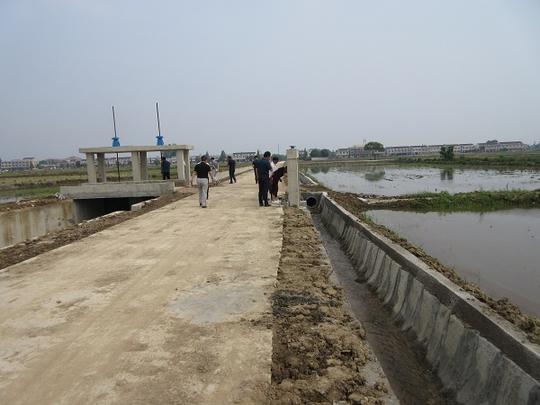 桐城新渡镇高标准农田建设项目土建工程通过验收