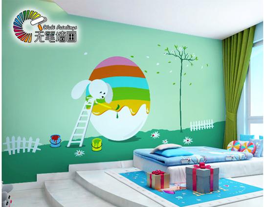 低成本创业项目,墙面装饰新趋势——无笔墙画(附图)