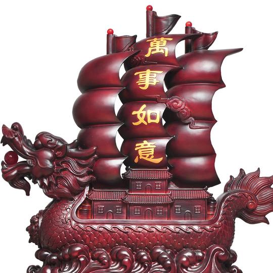 彩丽馆礼品之家工艺品装饰品特大落地一帆风顺摆件公司店铺酒店生意