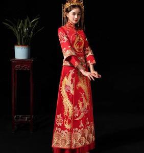 出阁秀禾服新娘礼服婚纱嫁衣简单大方仙气简单中国婚礼姐妹结婚