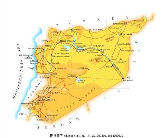 世界地图之syria叙利亚