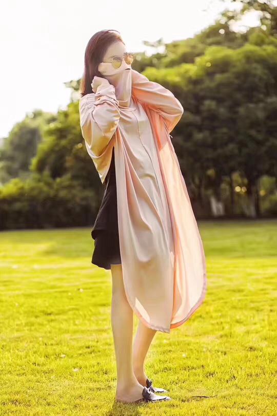 抖音同款uv防晒衣女中长款夏季新款全身蒙面开车爆款骑车防紫外线