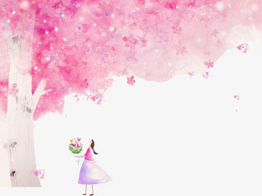 粉色梦幻树图片素材