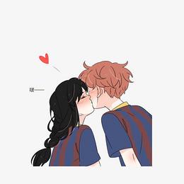 动漫害羞爱情情侣头像图片
