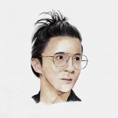 承蒙关照。,男生,手绘