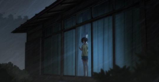 井和奏唯美动漫女生落地窗夜晚图片可爱二次元动漫少女忧伤头像壁纸
