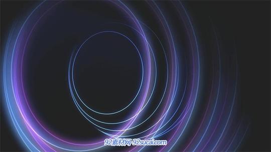 魔幻3d科技圆球线条轮廓旋转展示视觉冲击屏幕背景视频素材