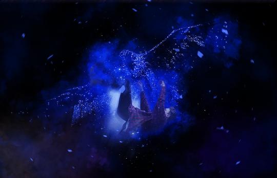 创意合成梦幻星空人物ps海报特效|摄影|人像|小木当当