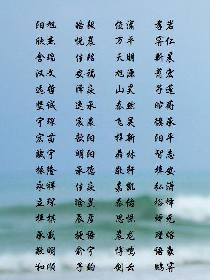 姓冯的男孩名字有涵养