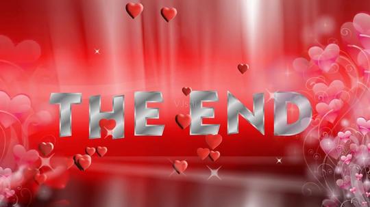 婚礼片尾theend_1280x720_高清视频素材下载(编号:77)