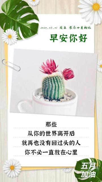 四月再见五月你好的说说心情