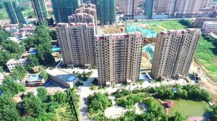 固始房产网香榭丽舍小区实景航拍