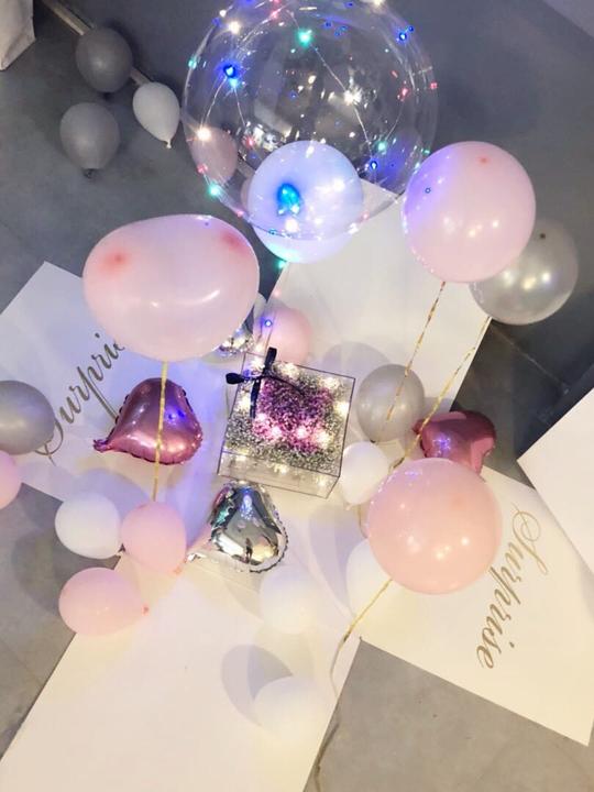 求婚玫瑰花鲜花告白生日礼物气球多款惊喜盒子布置包装礼盒批发