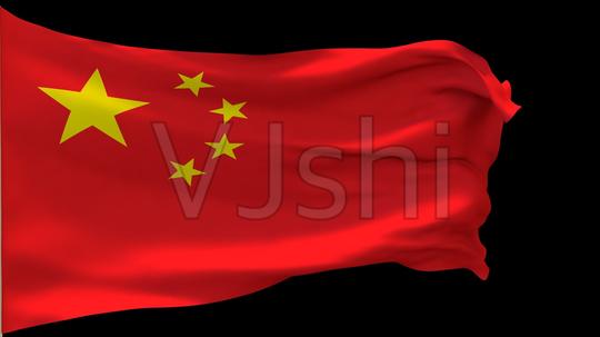 高清全屏国旗飘扬带通道_1920x1080_高清视频素材下载