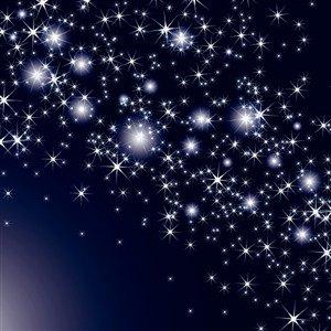 夜晚闪亮繁星素材
