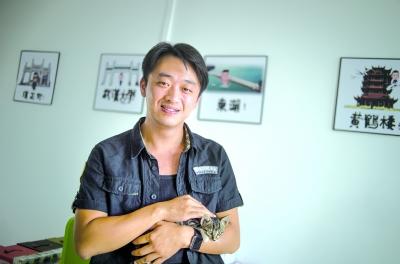 下乡创业收获灵感文创设计师李贝在自己的工作室记者任勇摄11