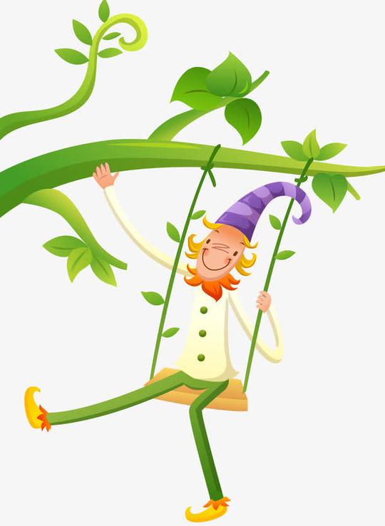矢量荡秋千素材