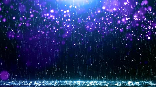 梦幻悲伤蓝色冰雨粒子雨_1920x1080_高清视频素材下载