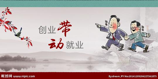 创业就业展板