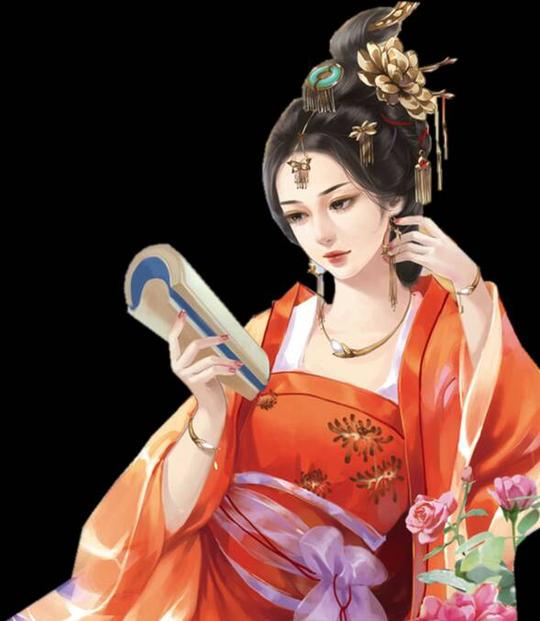 免抠古风女[素材]
