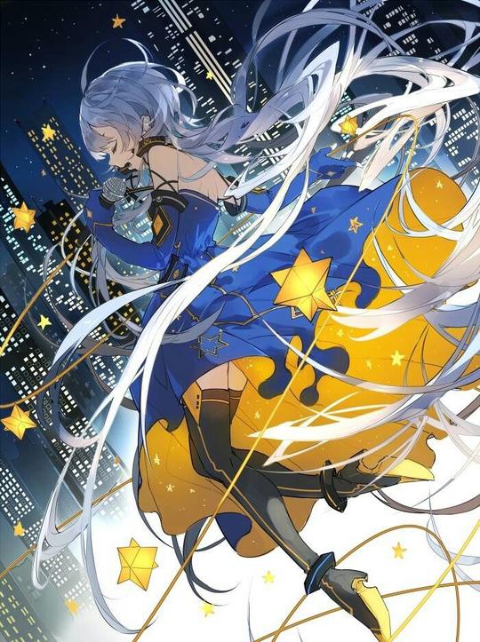 御姐,洛天依,动漫美少女,二次元歌姬,初音未来,静音双子,巡音流歌,雅