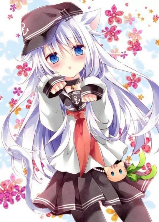 校园动漫女子单人图片