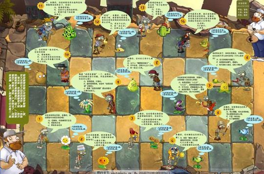植物大战僵尸棋盘僵尸素材原创设计黄色