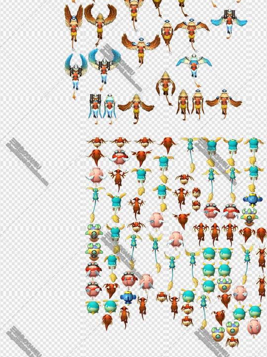 全民飞机大战手游全套ui素材图标icon特效png_虎格网