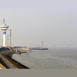 中国长江入海口河段