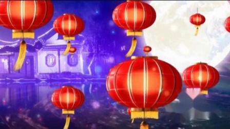 中秋节晚会开场片头月亮嫦娥圆月星空led大屏幕演出舞台背景vj视频素材am133-28