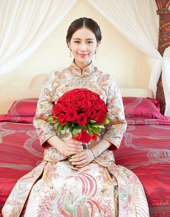旗袍/唐装悦蓉妆秀禾服新娘2018新款龙凤褂结婚礼服中式婚纱古装