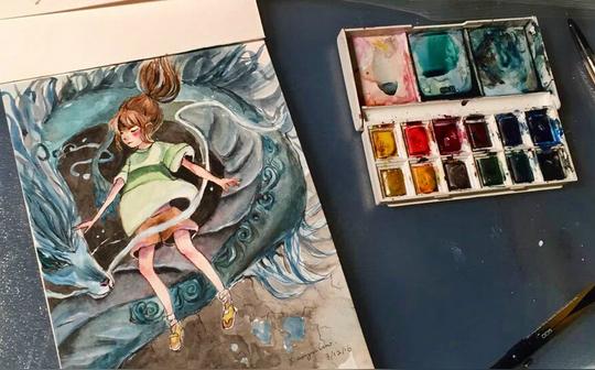[罗小油]看了宫崎骏画展之后好多临摹新素材get.