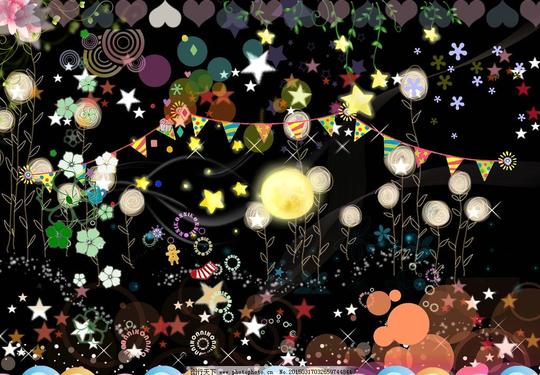 儿童影楼星光素材星星光源棒棒糖设计摄影模板其他模板254