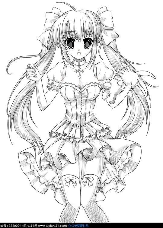 图片素材漫画插画卡通人物卡通美少女战士