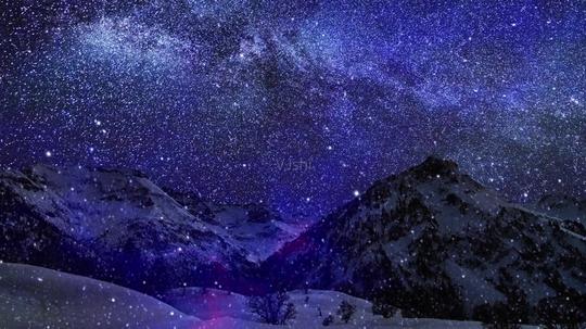 山川夜星空_1280x720_高清视频素材下载(编号:135426)