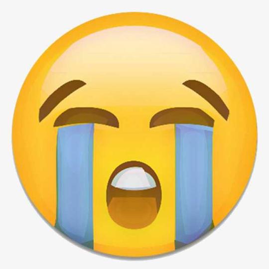 emoji大黄脸流泪伤心难过表情包大哭免扣素材