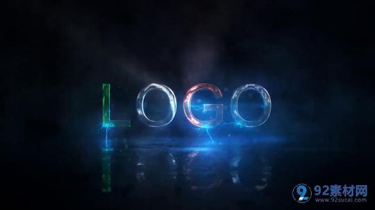 【素材推荐】炫酷镭射激光logo片头展示模版