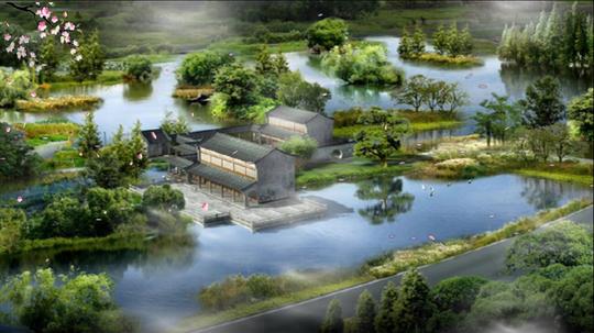 古代庭院高清晚会背景视频素材(1)