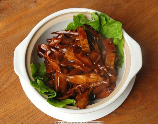 东坡烤竹笋素材素菜斋菜美食传统美食摄影美食高清健康实拍