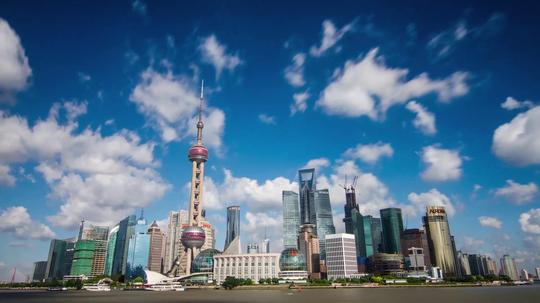 实拍中国上海繁华城市空镜头景色视频素材纪录片宣传片震撼大气唯