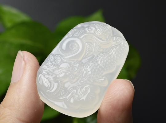 原创天然正品玉石玛瑙玉髓生意兴隆玉器工艺品挂件玉髓吊坠