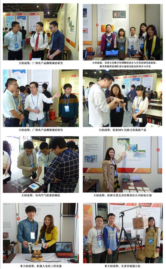 创新创业成果展现场