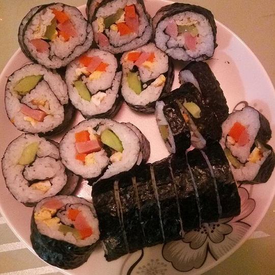 完美的睫毛的寿司做法的学习成果照_豆果美食