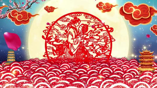 七夕中国风吉祥唯美意境背景_1920x1080_高清视频素材
