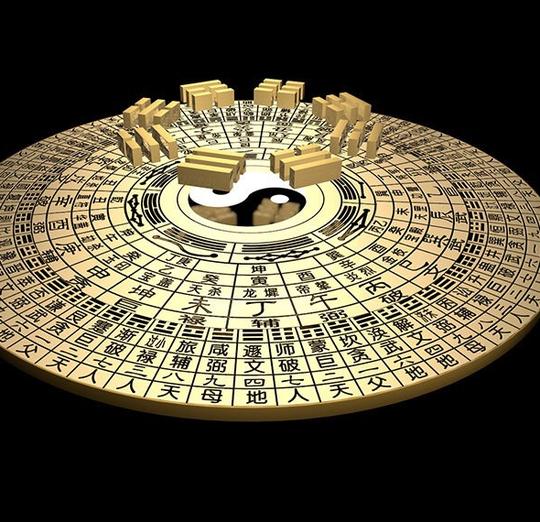 c4d中国古代八卦罗盘工程易经风水创意场景3d模型素材sc398
